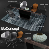 BoConcept Monza table and Adelaide chair