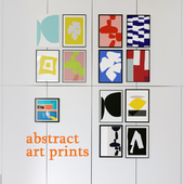 Villa capri abstract prints