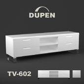 TV cabinet TV-602 white DUPEN