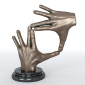 Figurine - bronze hands