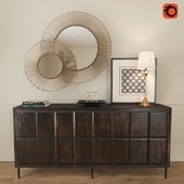 Counterpoint Credenza\ Mirrors Dawn \ Dover Buffet Lamp