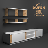 TV tables and shelves ME131, ME130, TV220-ZO Dupen