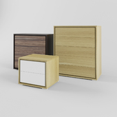 Chest of drawers and drawers without handles