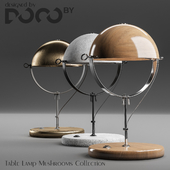 Table lamp collection Mushrooms from the interior design studio DOCOby
