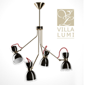 Villa Lumi 4 Light Adjustable Ceiling Light Oliva
