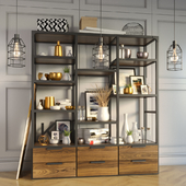 Shelving with decorative elements