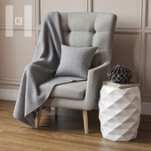 Kelly Hoppen | Wing Accent Chair
