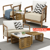 Flexform - crono divano, armchairs + tindari coffee table + carpet