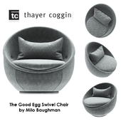 The Good Egg Swivel Chair by Milo Baughman