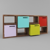 Temahome Storage Boxes with Bookcase