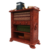 Bookcase with a decor from RH