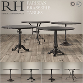 A set of tables Parisian Brasserie Tables Restoration Hardware