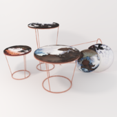 Ceramic tables by Elisz Strozyk