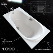 Toto bathtub PPY1510HW faucet TBH20A