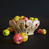 Vase with apples