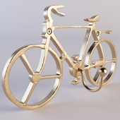 Gold Bicycle Wall Hook