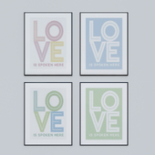 Set of posters Love_3