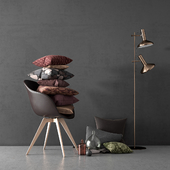 BoConcept Set: Adelaide Chair & Duo Stehlampe