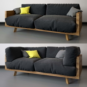 Nutsandwoods - Oak Linen Sofa