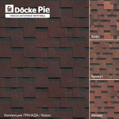 Flexible bituminous shingles Döcke PIE GOLD Granada