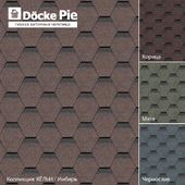 Гибкая битумная черепица Döcke PIE/ GOLD/ Кёльн