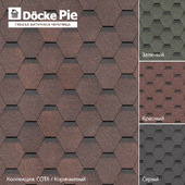 Гибкая битумная черепица Döcke PIE SIMPLE/ Сота