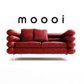 Moooi Boutique Botero Sofa in Red Velvet