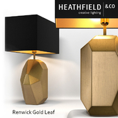 Table lamp Renwick Gold Leaf manufacturer Heathfield & Co / Renwick Gold Leaf Table Lamp - Heathfield & Co