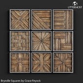 Uttermost Bryndle Rustic Wooden Squares by Grace Feyock