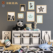 Мебель и игрушки IKEA, декор для детской комнаты set 2