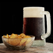 Beer with chips