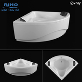 Угловая ванна RIHO NEO 150x150