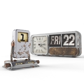 Old Calendars  with Clock
