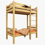 Baby cot with loft
