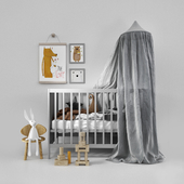Cot with canopy