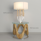 Outli table lamp & Fuji lamp table