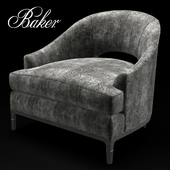 Baker Carnelian Lounge Armchair