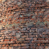 Material of old brick wall