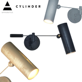 Cylinder swing arm sconce