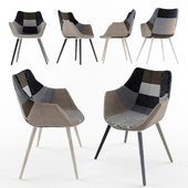 Twelve Armchair Gray Patchwork by Zuiver - 4 types
