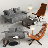 Minotti Freeman Sofa - Desede DS51 Armchair