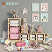 Мебель для хранения IKEA, игрушки и декор для детской комнаты set 3