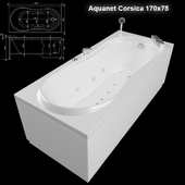 Акриловая ванна Aquanet Corsica 170x75