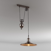 Suspension lamp with counterweight Pub