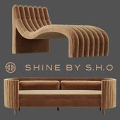 Shine by SHO Clarisse sofa and Sacha chaise