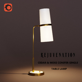 REJUVENATION-CEDAR & MOSS CONIFER SINGLE TABLE LAMP