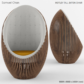 Motley Tall Baton Chair by Samuel Chan