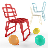 Inflated chair in 6 colors + baloons