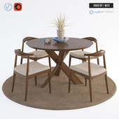 Круглый стол со стульями (Custom Crafters & Industry West)