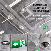 Commercial electric and fire fighting (vray GGX, corona PBR)